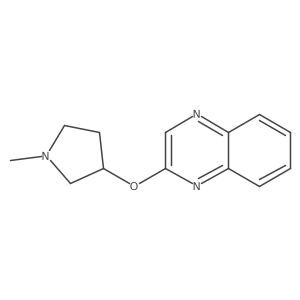 2-[(1-Methylpyrrolidin-3-yl)oxy]quinoxaline结构式