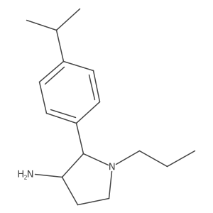 2-[4-(Propan-2-yl)phenyl]-1-propylpyrrolidin-3-amine结构式