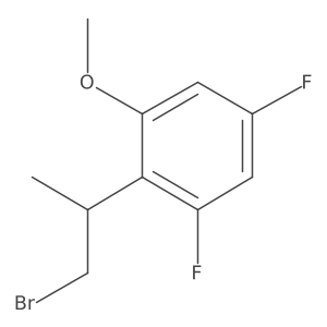 2-(1-Bromopropan-2-yl)-1,5-difluoro-3-methoxybenzene结构式