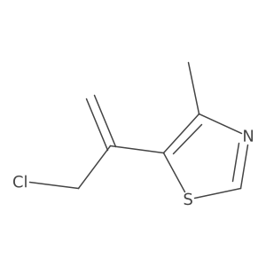 5-(3-Chloroprop-1-en-2-yl)-4-methyl-1,3-thiazole Structure