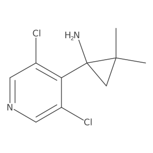 1-(3,5-Dichloropyridin-4-yl)-2,2-dimethylcyclopropan-1-amine结构式