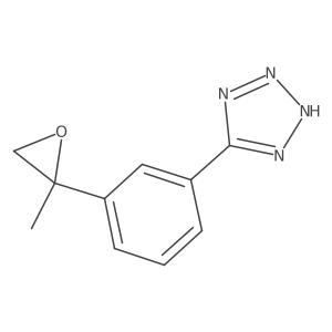 5-[3-(2-methyloxiran-2-yl)phenyl]-1H-1,2,3,4-tetrazole结构式