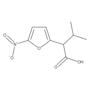 3-Methyl-2-(5-nitrofuran-2-yl)butanoic acid结构式