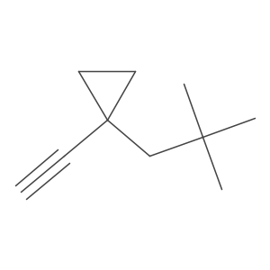 1-(2,2-Dimethylpropyl)-1-ethynylcyclopropane结构式
