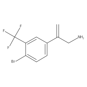 2-[4-Bromo-3-(trifluoromethyl)phenyl]prop-2-en-1-amine Structure