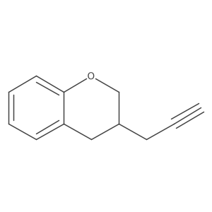 3-(prop-2-yn-1-yl)-3,4-dihydro-2H-1-benzopyran结构式