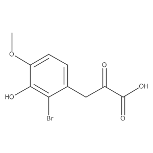 3-(2-Bromo-3-hydroxy-4-methoxyphenyl)-2-oxopropanoic acid Structure