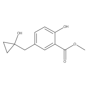 Methyl 2-hydroxy-5-[(1-hydroxycyclopropyl)methyl]benzoate Structure