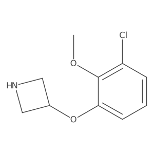 3-(3-Chloro-2-methoxyphenoxy)azetidine Structure