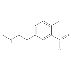 Methyl[2-(4-methyl-3-nitrophenyl)ethyl]amine结构式