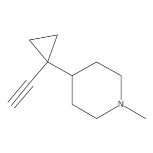 4-(1-Ethynylcyclopropyl)-1-methylpiperidine结构式