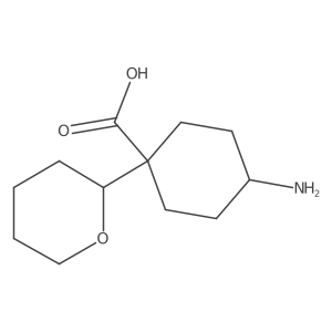4-Amino-1-(oxan-2-yl)cyclohexane-1-carboxylic acid结构式