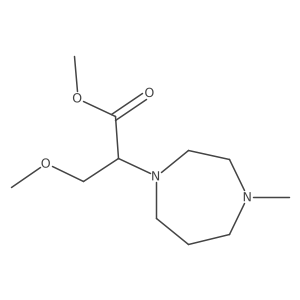 Methyl 3-methoxy-2-(4-methyl-1,4-diazepan-1-yl)propanoate结构式