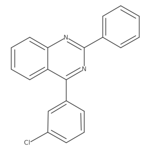 4-(3-Chlorophenyl)-2-phenylquinazoline Structure