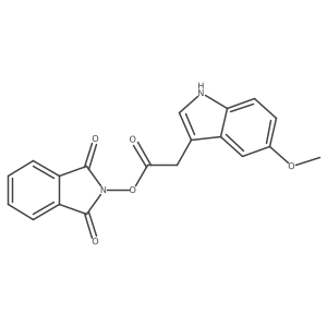 1,3-dioxo-2,3-dihydro-1H-isoindol-2-yl 2-(5-methoxy-1H-indol-3-yl)acetate Structure