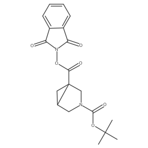 rac-3-tert-butyl 1-(1,3-dioxo-2,3-dihydro-1H-isoindol-2-yl) (1R,5S)-3-azabicyclo[3.1.0]hexane-1,3-dicarboxylate Structure