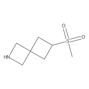 6-Methanesulfonyl-2-azaspiro[3.3]heptane结构式