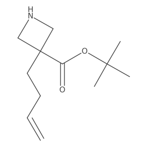 Tert-butyl 3-(but-3-en-1-yl)azetidine-3-carboxylate Structure