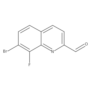 7-Bromo-8-fluoroquinoline-2-carbaldehyde Structure