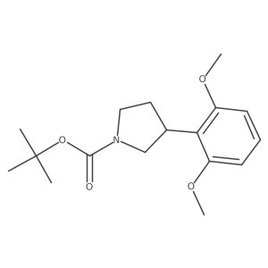 1-Boc-3-(2,6-dimethoxyphenyl)pyrrolidine Structure