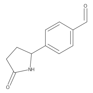 4-(5-Oxopyrrolidin-2-yl)benzaldehyde结构式