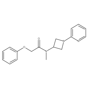 N-methyl-2-phenoxy-N-[1-(pyridin-2-yl)azetidin-3-yl]acetamide结构式