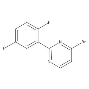 4-Bromo-2-(2,5-difluorophenyl)pyrimidine结构式