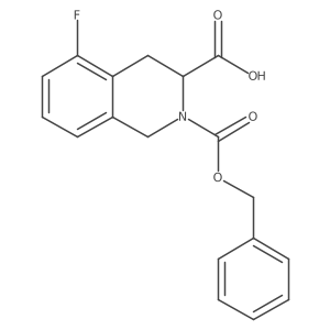 2-[(Benzyloxy)carbonyl]-5-fluoro-1,2,3,4-tetrahydroisoquinoline-3-carboxylic acid结构式