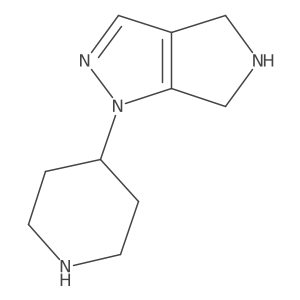4-{1H,4H,5H,6H-pyrrolo[3,4-c]pyrazol-1-yl}piperidine Structure