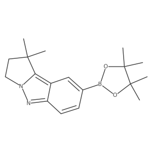 1,1-Dimethyl-8-(4,4,5,5-tetramethyl-1,3,2-dioxaborolan-2-yl)-2,3-dihydropyrrolo[1,2-b]indazole Structure