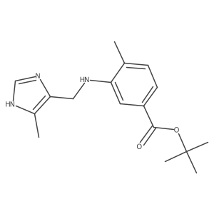 tert-butyl 4-methyl-3-{[(4-methyl-1H-imidazol-5-yl)methyl]amino}benzoate结构式