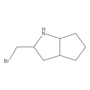(2S,3aS,6aS)-2-(bromomethyl)-octahydrocyclopenta[b]pyrrole结构式