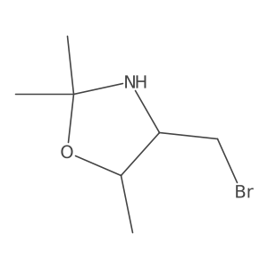 (4S,5R)-4-(bromomethyl)-2,2,5-trimethyl-oxazolidine结构式
