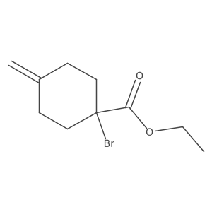 Ethyl 1-bromo-4-methylidenecyclohexane-1-carboxylate Structure