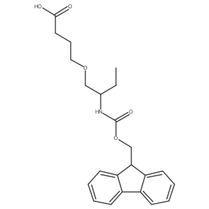 4-[2-({[(9H-fluoren-9-yl)methoxy]carbonyl}amino)butoxy]butanoic acid Structure