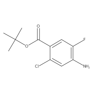 Tert-butyl 4-amino-2-chloro-5-fluorobenzoate结构式