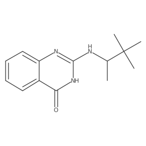 2-[(1,2,2-Trimethylpropyl)amino]-4(1H)-quinazolinone Structure