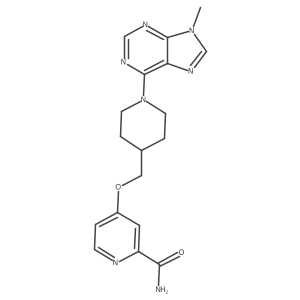 4-{[1-(9-methyl-9H-purin-6-yl)piperidin-4-yl]methoxy}pyridine-2-carboxamide Structure