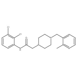 N-(2,3-dichlorophenyl)-2-{4-[(2-methylpyridin-3-yl)methyl]piperazin-1-yl}acetamide Structure