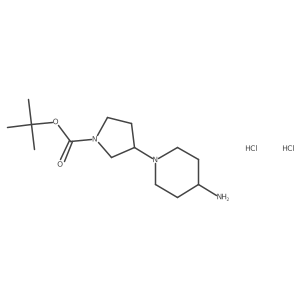 CC(C)(C)OC(=O)N1CCC(N2CCC(N)CC2)C1.Cl.Cl结构式