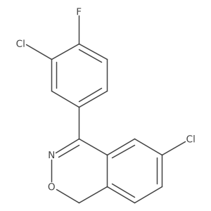 6-Chloro-4-(3-chloro-4-fluorophenyl)-1H-2,3-benzoxazine结构式
