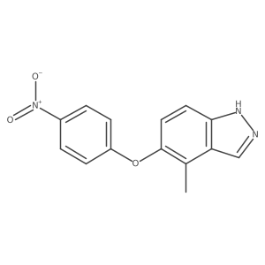 4-methyl-5-(4-nitrophenoxy)-1H-indazole Structure