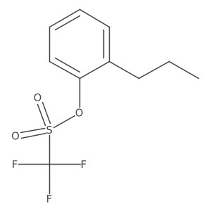 Trifluoro-methanesulfonic acid 2-propyl-phenyl ester结构式
