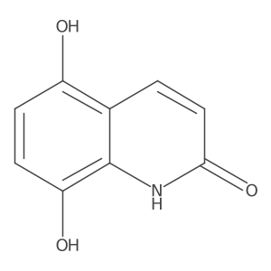 5,8-Dihydroxy-1,2-dihydroquinolin-2-one结构式