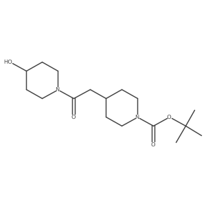 1-(1-Tert-butoxycarbonyl-4-piperidylacetyl)-4-hydroxypiperidine Structure