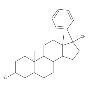 Androstane-3,17-diol, 17-phenyl-, (3alpha,5alpha,17beta)- Structure