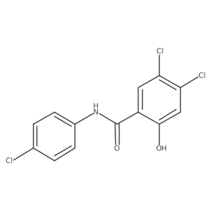 4,5-Dichloro-N-(4-chlorophenyl)-2-hydroxybenzamide Structure
