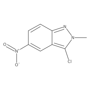 3-chloro-2-methyl-5-nitro-2H-indazole结构式