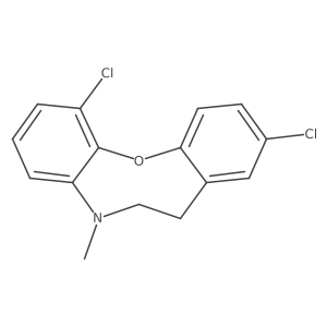 1,9-Dichloro-6,7-dihydro-5-methyl-5H-dibenz[b,g][1,4]oxazocine Structure