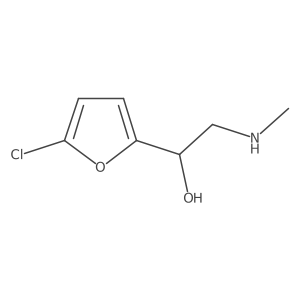 1-(5-Chloro-2-furyl)-2-(methylamino)ethanol结构式
